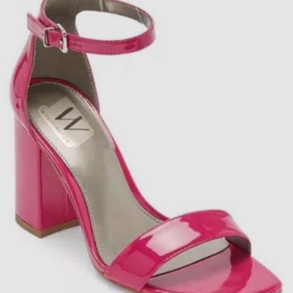 Worthington Fuchsia Block Heel Sandals
